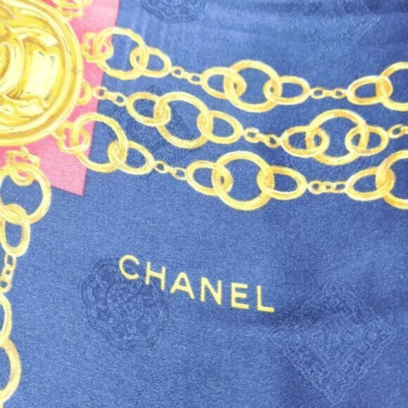Chanel Scarf Multicolor Silk100% 122-082825 - Picture 3 of 10